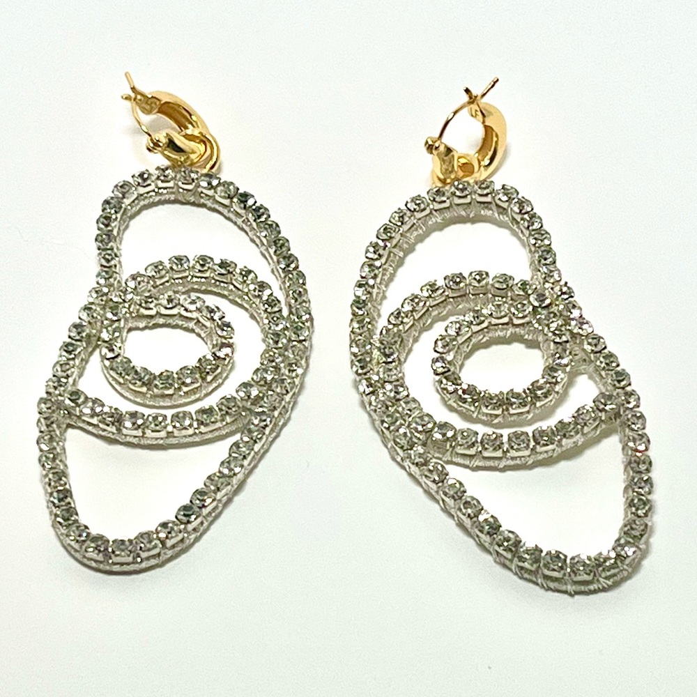 LIZZIE FORTUNATO Crystal Jetty Earrings